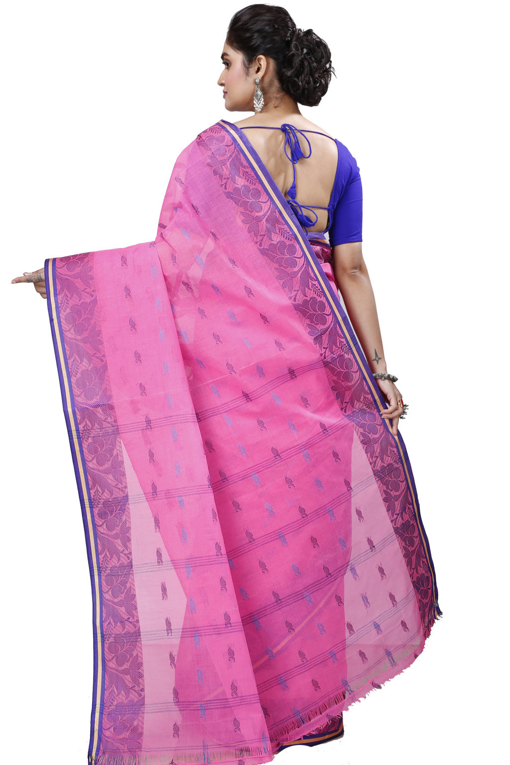 Pink Pure Cotton Rothika Tant Saree (965)